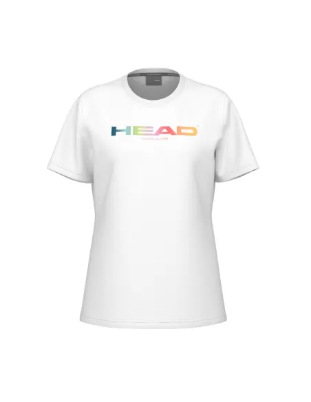 T-Shirt Head Rainbow Frau